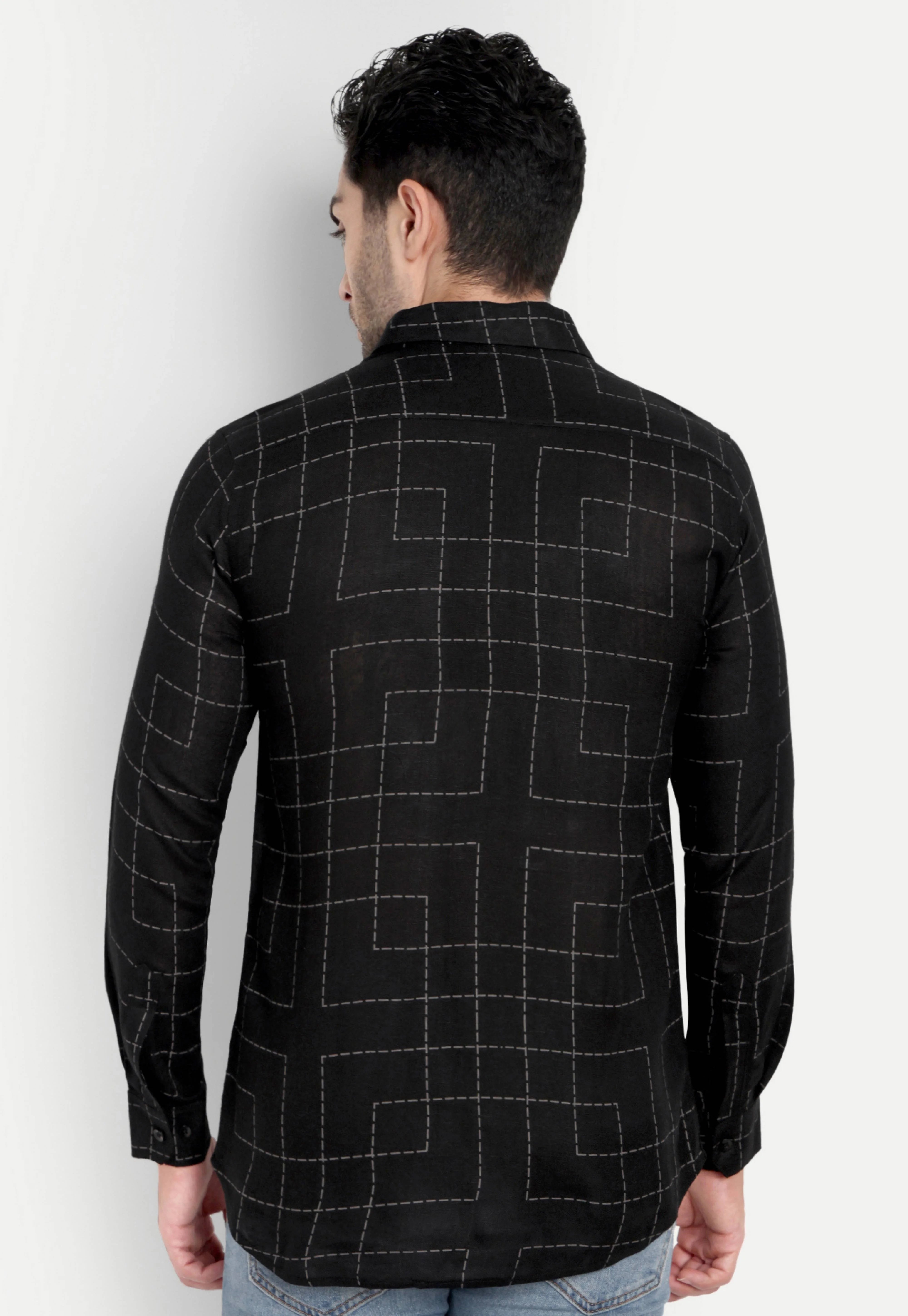 Black Mirage Full Sleeve Shirt